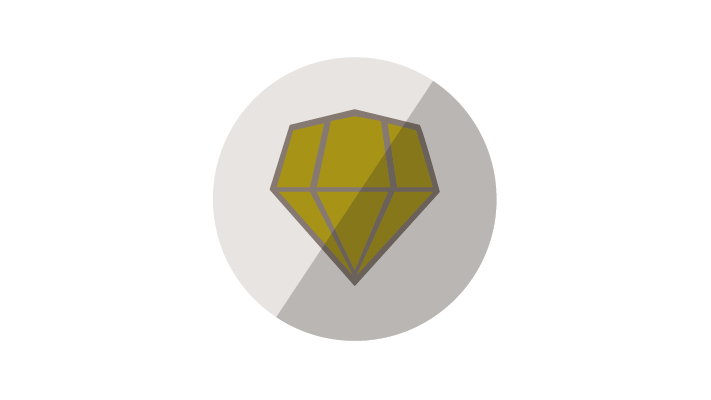 Icon mit Diamant
